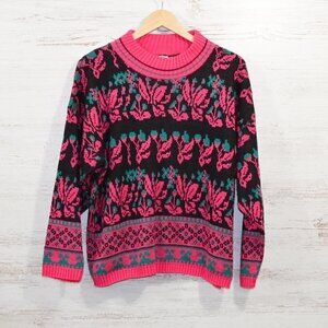 Vintage  Glamour Knit  80's Sweater  Abstract